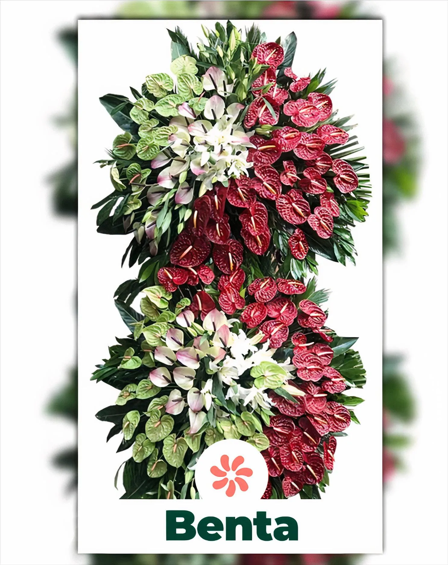 تاج گل تبریک دو طبقه