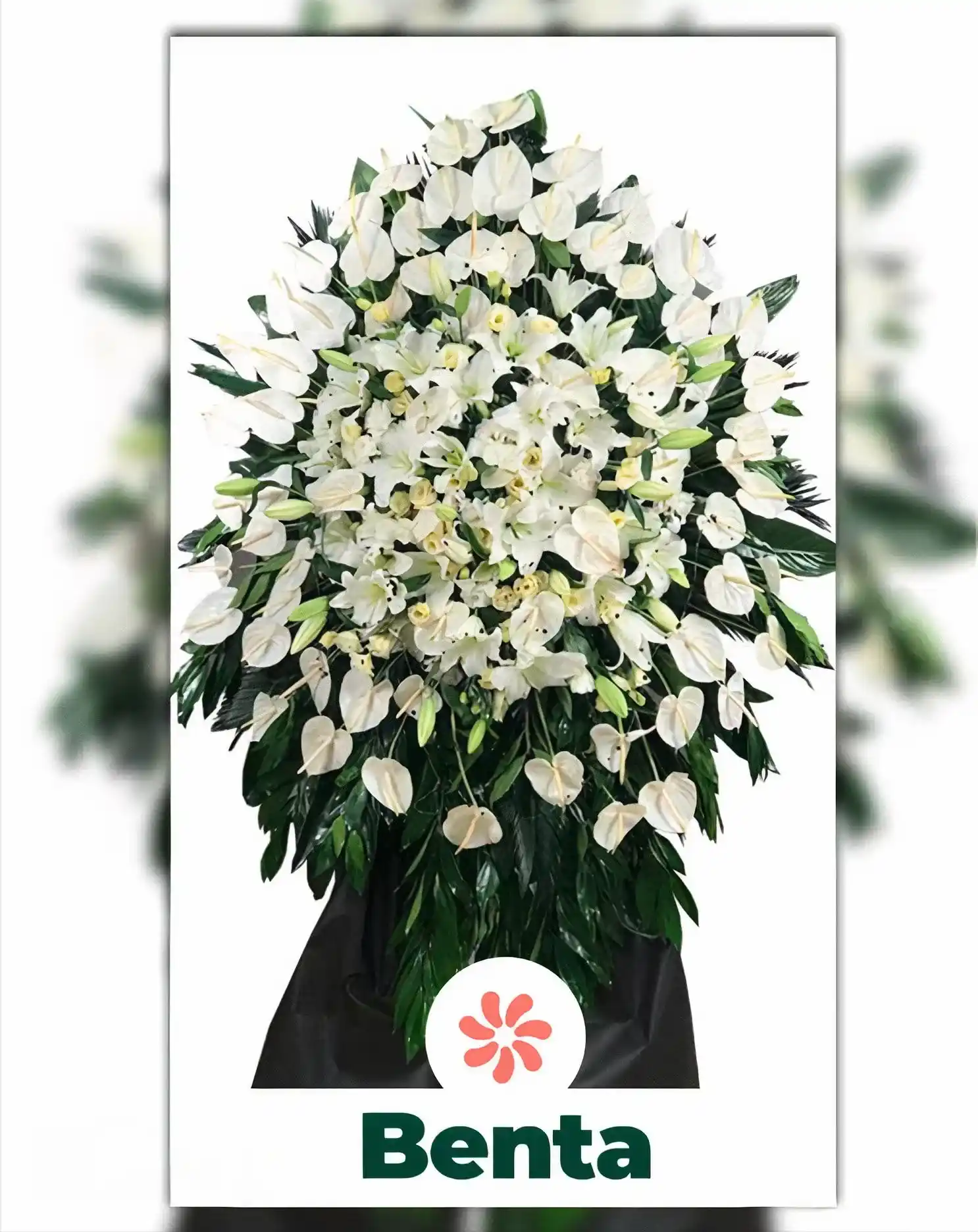 خرید تاج گل ترحیم در تهران کد 4